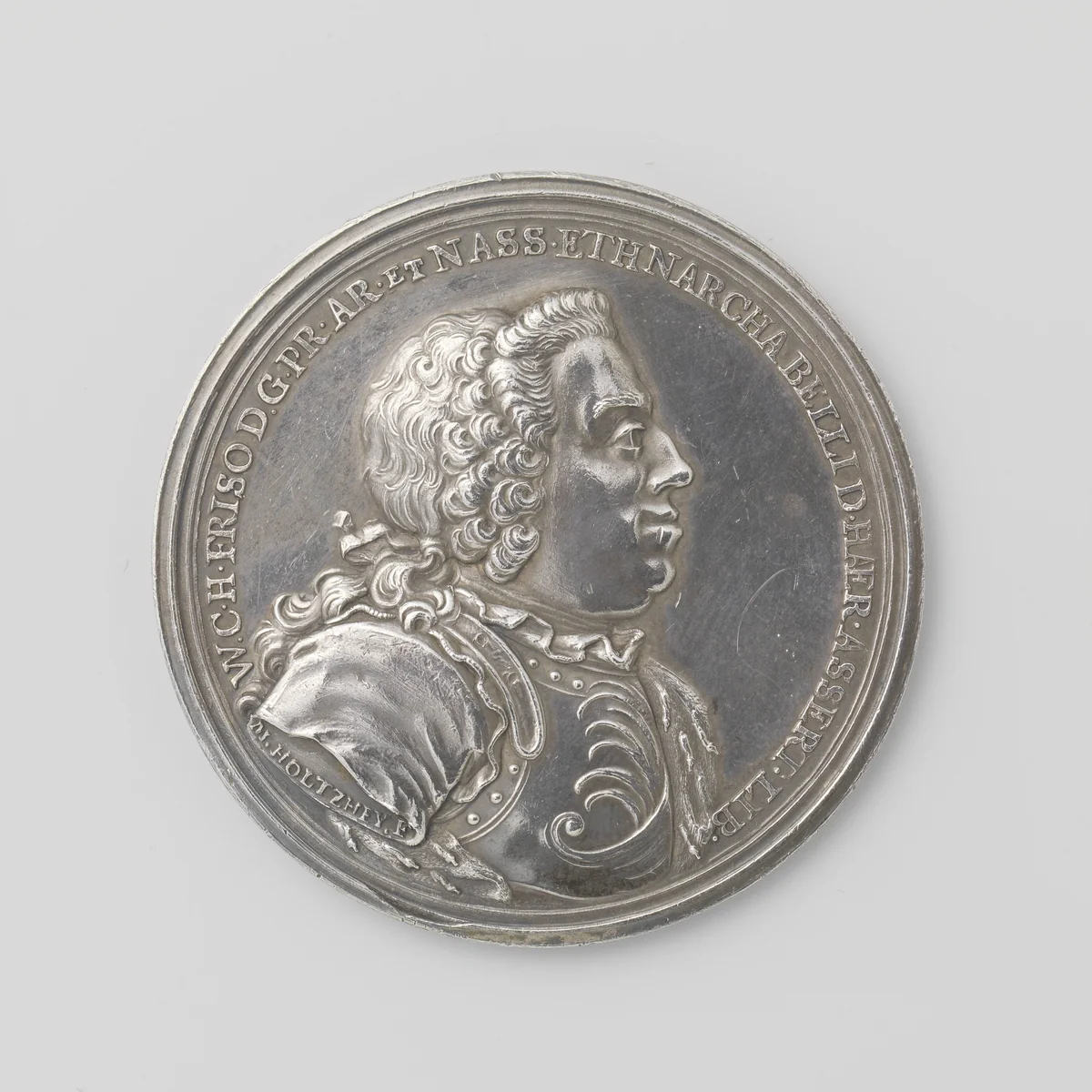 Willem IV te Amsterdam ingehaald by Martinus Holtzhey, metalwork, 1748