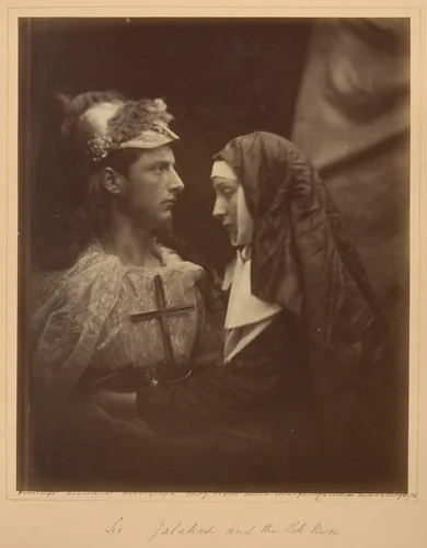 Sir Galahad and the Pale Nun by Julia Margaret Cameron, photograph, 1874