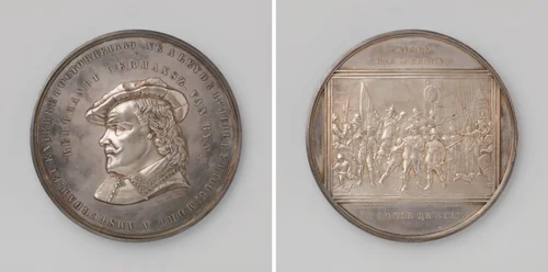 The Night Watch by Rembrandt van Rijn by Moses Cohen de Vries junior, metalwork, 1873