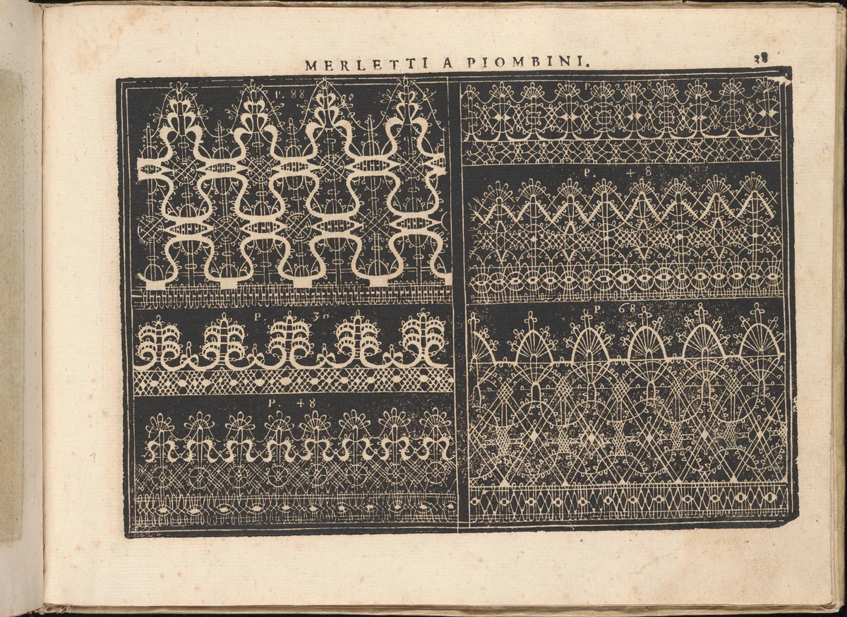 Fiore D'Ogni Virtu Per le Nobili Et Honeste Matrone, page 38 (recto) by Isabella Catanea Parasole, book, 1610