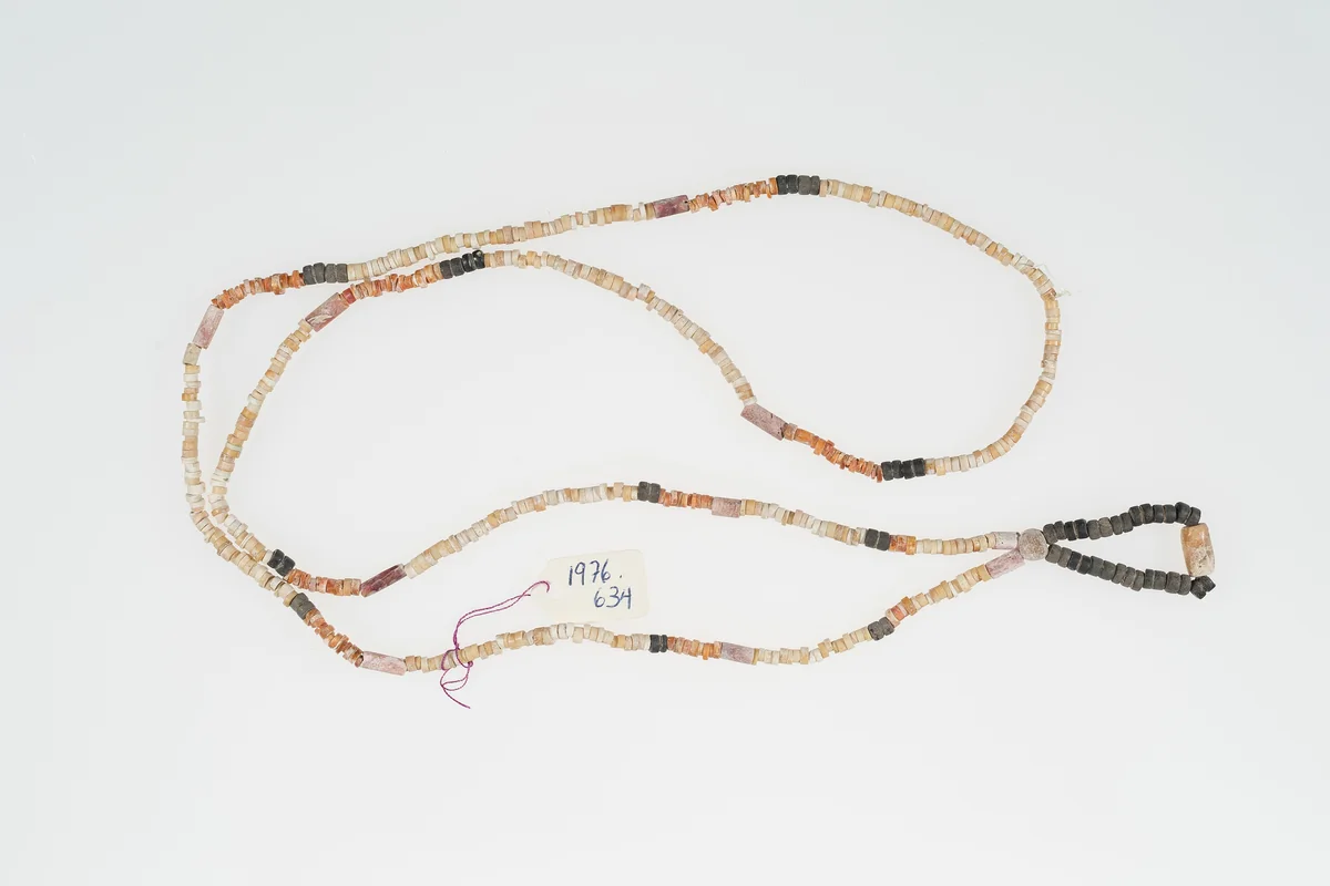 Necklace Strung with Shell and Ceramic Beads by Chancay and Colonial Peru, other, 1000-1600