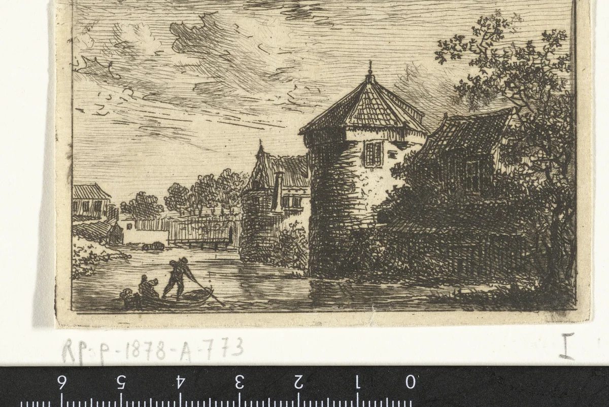 Gezicht over de stadsbuitengracht op de stadswal van Utrecht by Jurriaan Cootwijck, print, 1724-1798