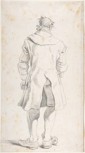Caricature of Joseph-Benoît Suvée by François-André Vincent, drawing, 1764-1816