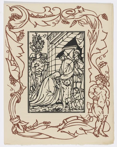 Plate (page 17) from Les Petites Fleurs de St. François (The Little Flowers of St. Francis) by Émile Bernard, illustrated book, 1928