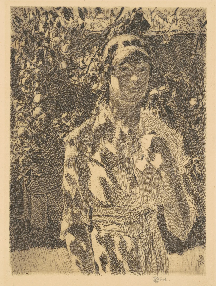 Helen Burke by Childe Hassam, print, 1917