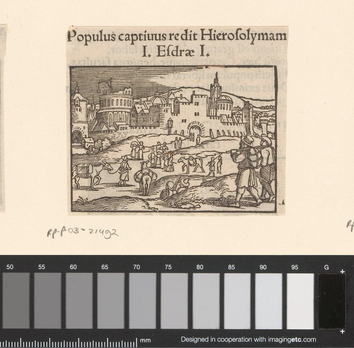 Israëlieten keren terug naar Jeruzalem by anonymous, print, 1530-1533