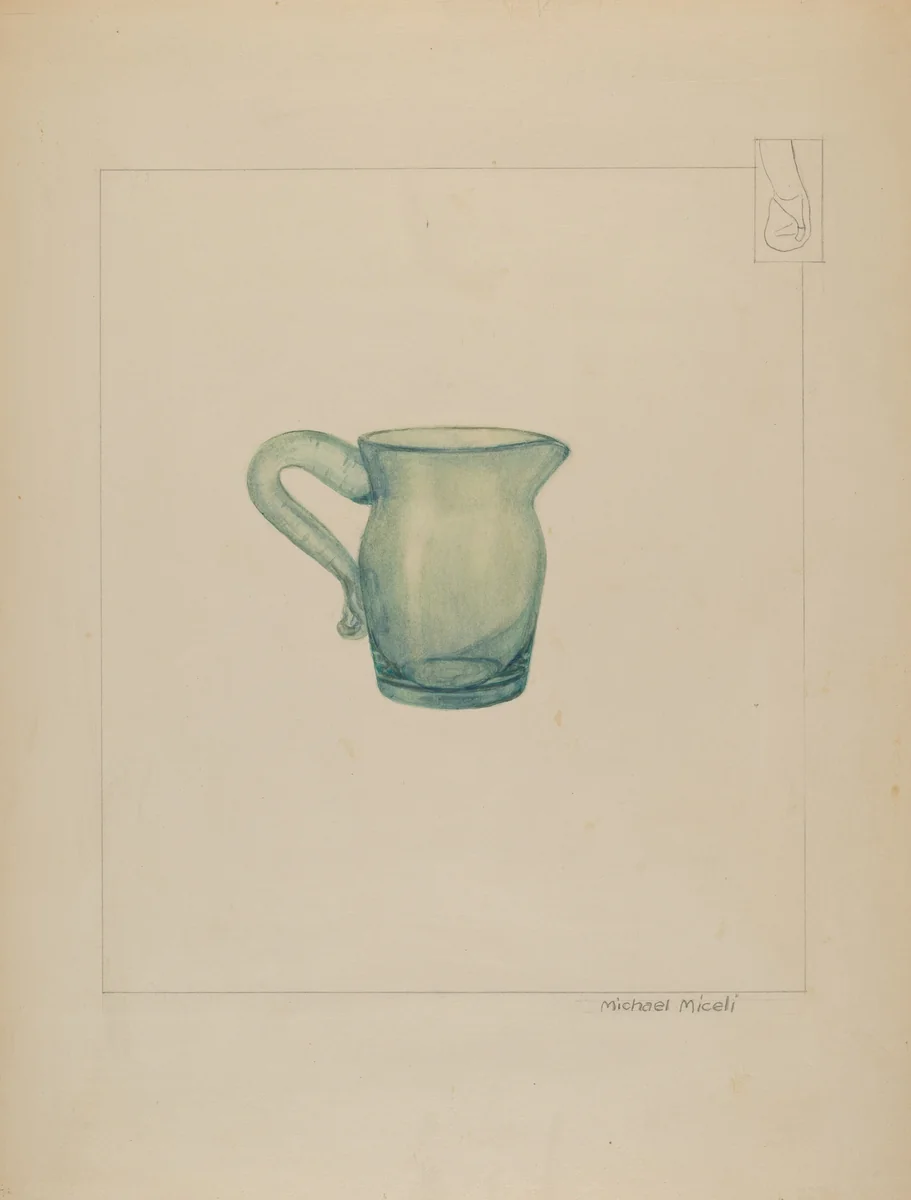 Cream Pitcher by Michael J. Miceli, index of american design, 1937