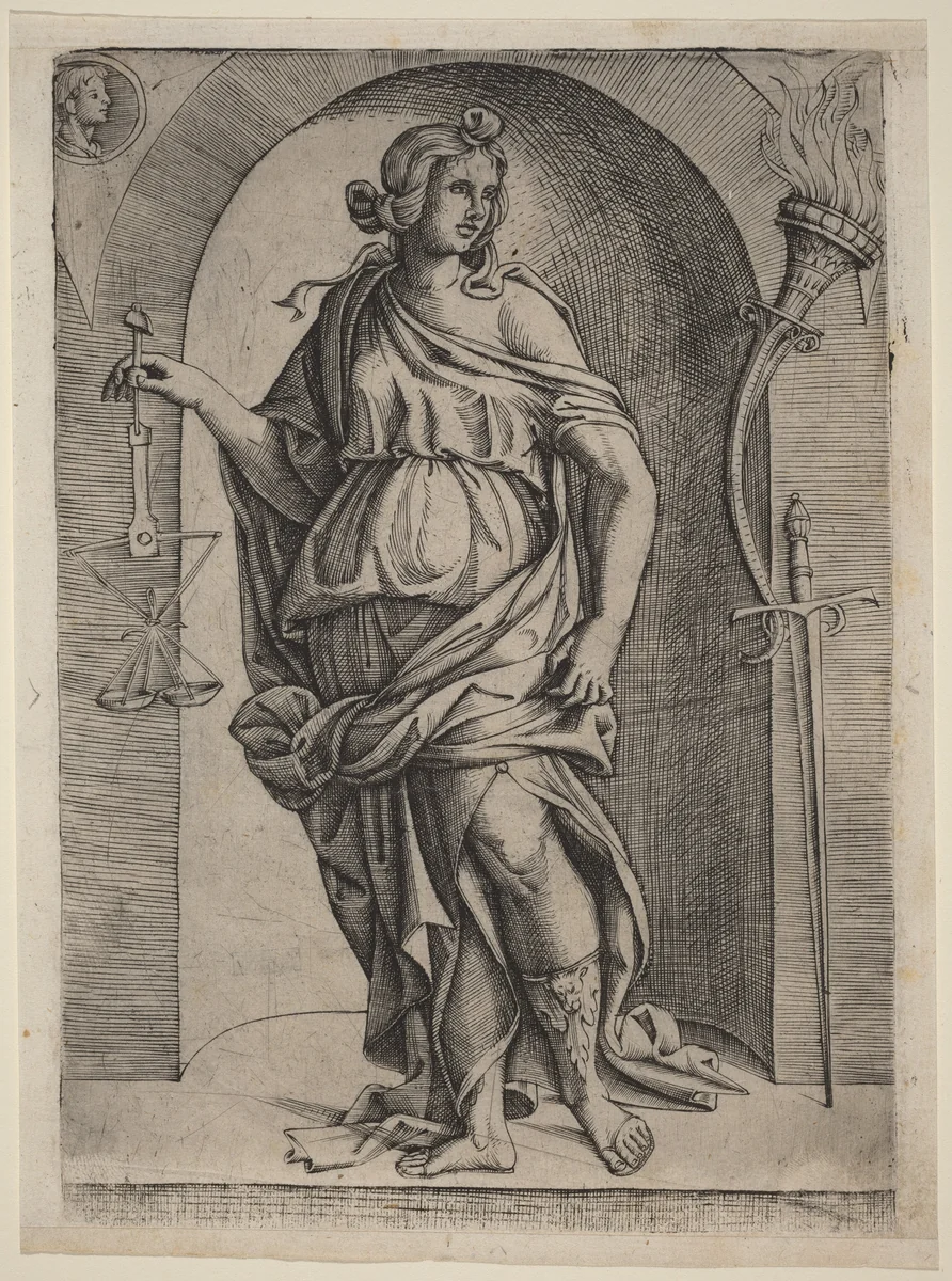 Justice by Master I.I.CA, print, 1520
