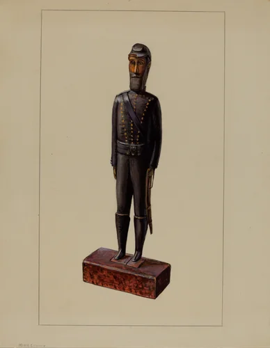 Civil War Soldier by Mina Lowry, index of american design, 1935-1942