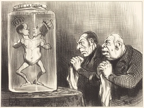 Regrets Superflus! by Honoré Daumier, print, 1851