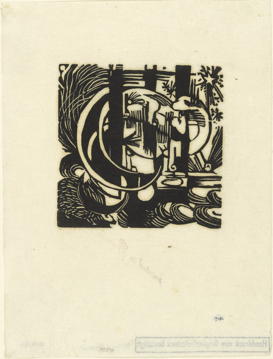 Lizards (Eidechsen) by Franz Marc, print, 1912