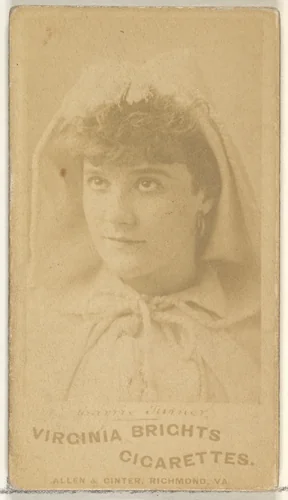 Carrie Turner, from the Actors and Actresses series (N45, Type 1) for Virginia Brights Cigarettes by Allen & Ginter, photograph, 1885-1891