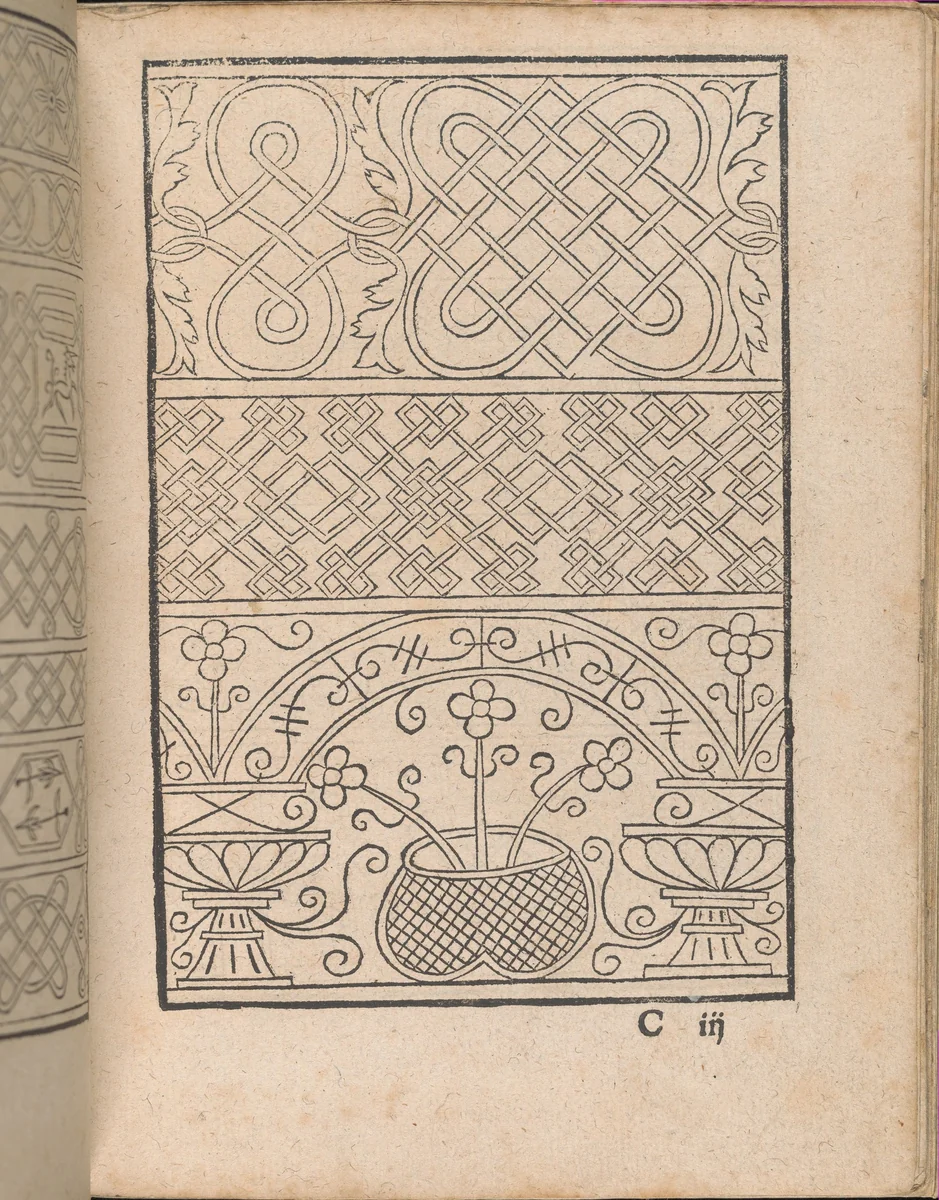 New Modelbüch allen Nägerin u. Sydenstickern (Page 11r) by Hans Hoffman, book, 1556