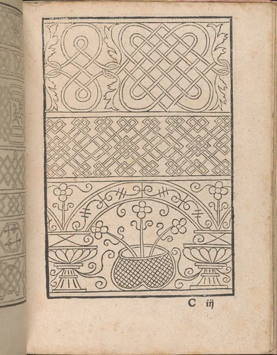 New Modelbüch allen Nägerin u. Sydenstickern (Page 11r) by Hans Hoffman, book, 1556