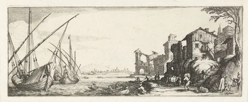 Haven by Jacques Callot, print, 1618-1624