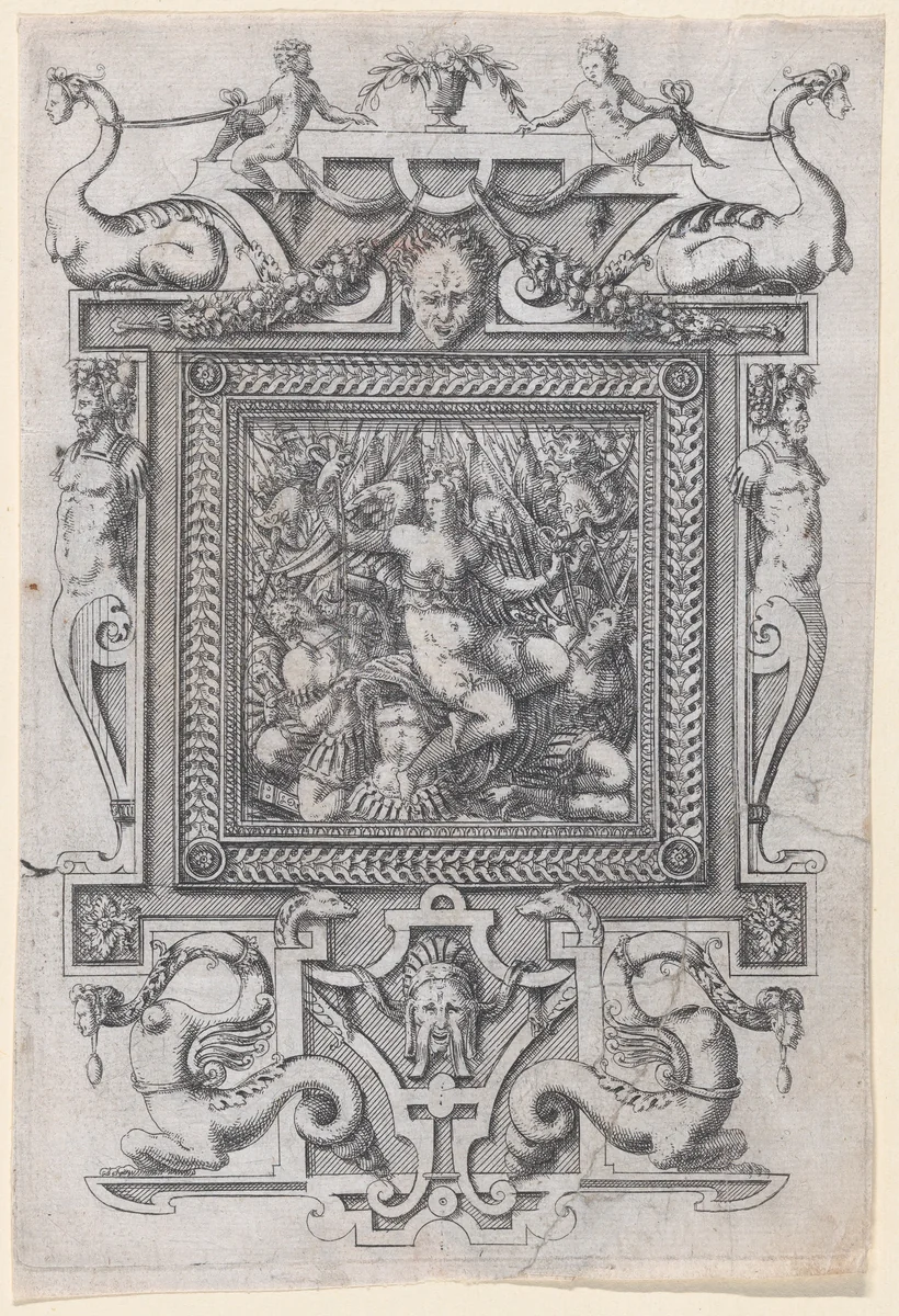 Furniture Design by Jacques Androuet du Cerceau, print, 1565-1578