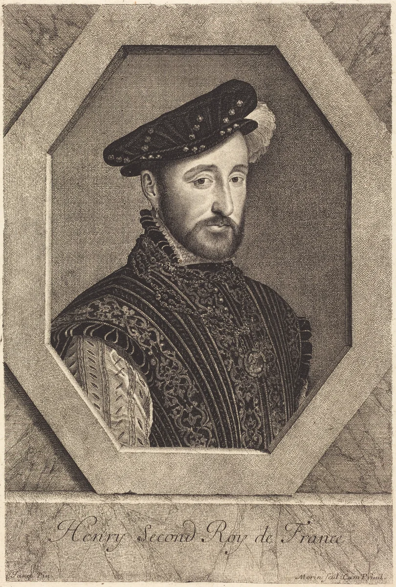 Henry II by Jean Morin; François Clouet, print, 1600-1650