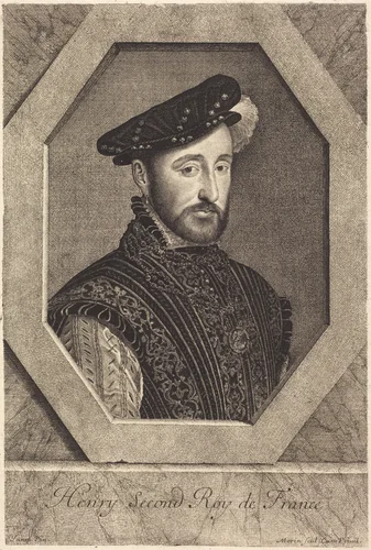 Henry II by Jean Morin; François Clouet, print, 1600-1650