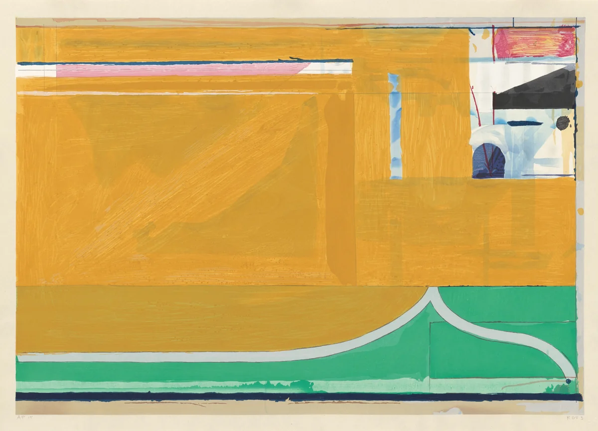 Ochre by Richard Diebenkorn, print, 1983