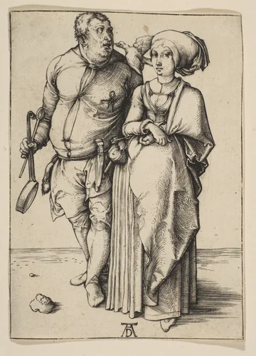 The Cook and His Wife by Albrecht Dürer, print, 1496