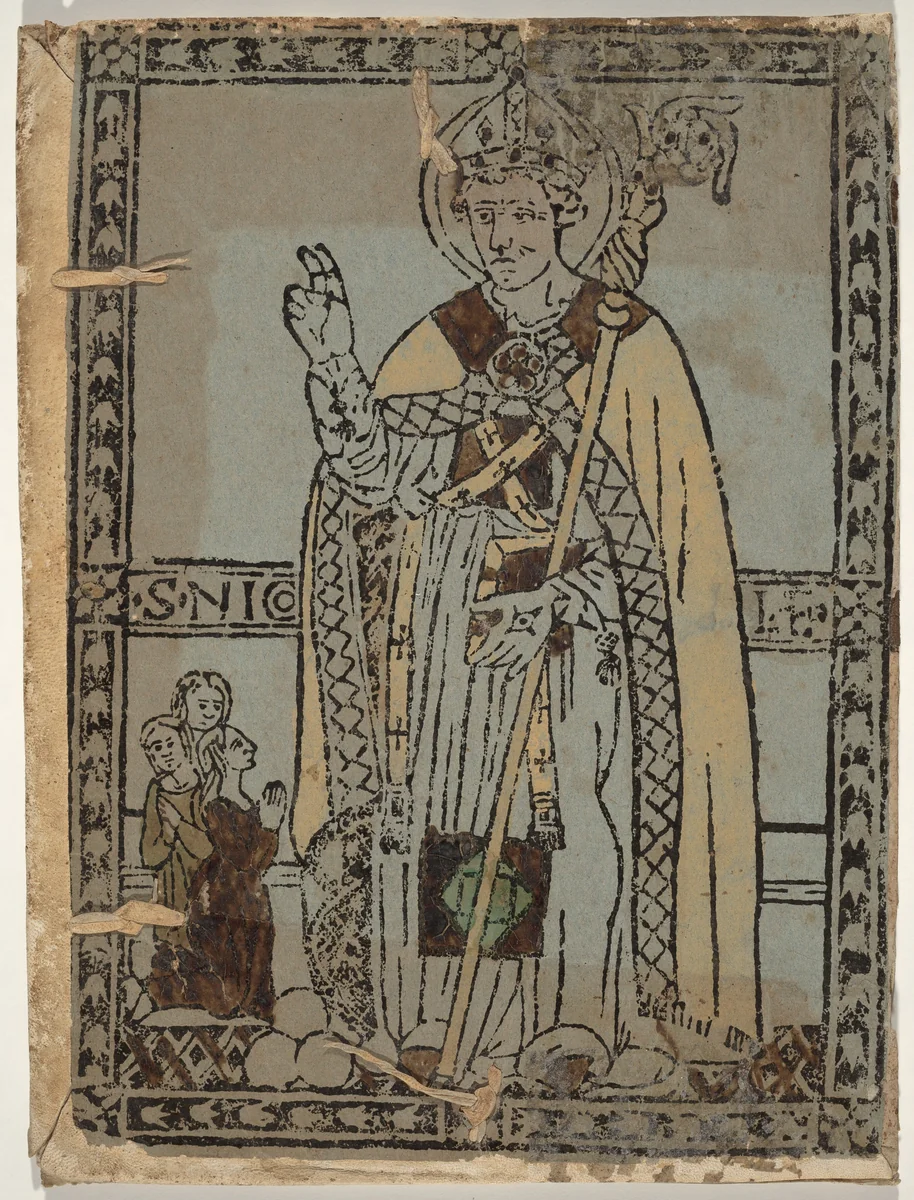 Saint Nicolas of Myra by Italian 15th Century, print, 1470-1480