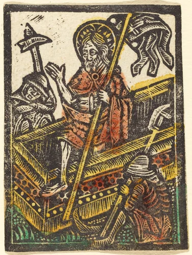 The Resurrection by Master of the Aachen Madonna, print, 1460-1480