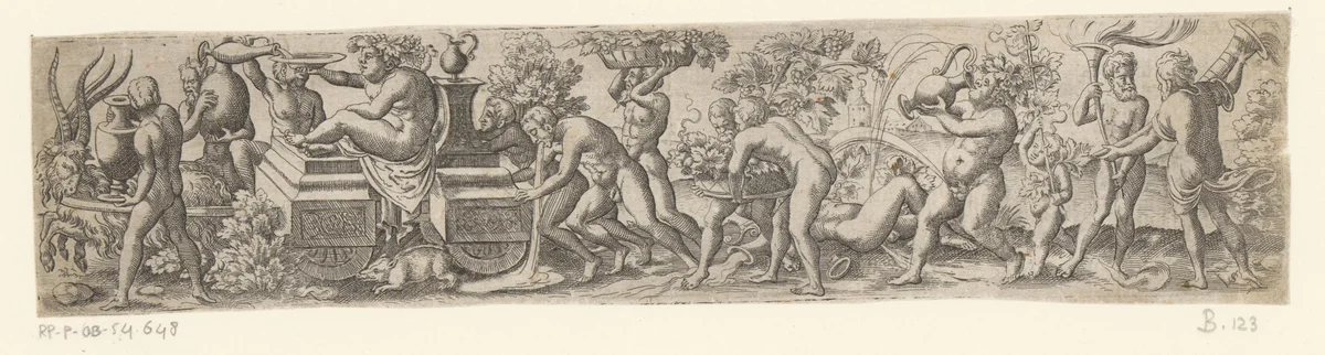 Triomftocht van Bacchus by Unknown, print, 1524-1562