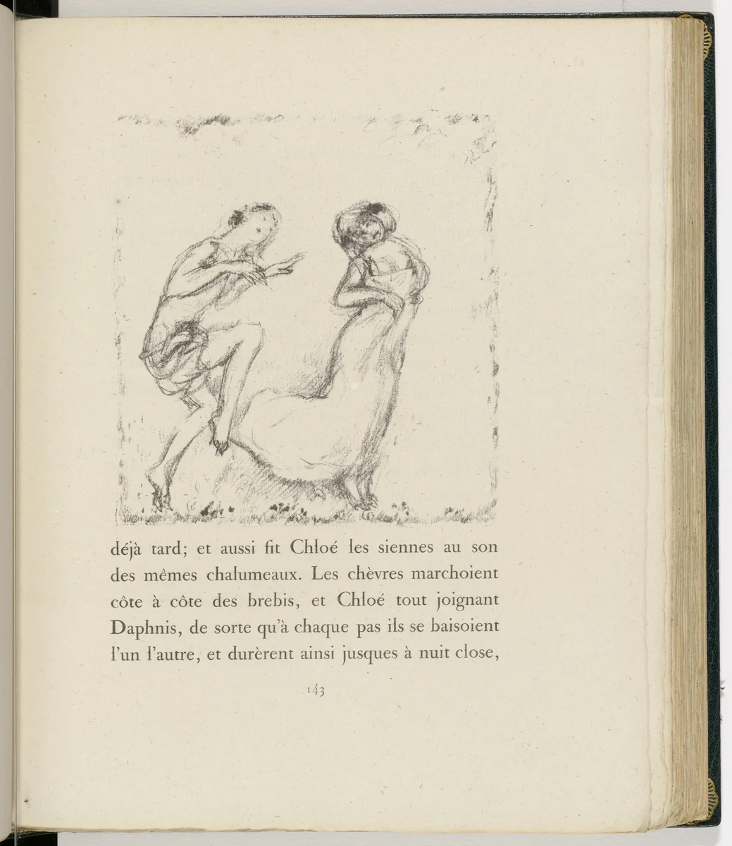 In-text plate (page 143) from Daphnis et Chloé by Pierre Bonnard, illustrated book, 1902