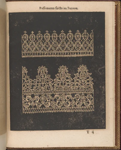 La Pratique de l'Aiguille, page 73 (recto) by Matthias Mignerak, book, 1605