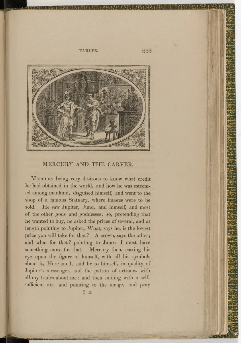 Headpiece (page 233) from The Fables of Aesop by Thomas Bewick, illustrated book, 1818