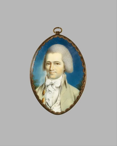 Elijah Boardman by John Ramage, artwork, 1787-1790