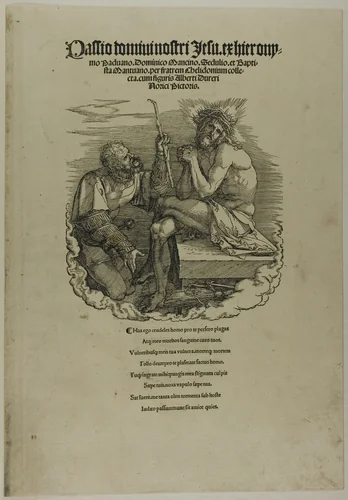 Christ, Man of Sorrows, Mocked by a Soldier, from The Large Passion by Albrecht Dürer, print, 1511