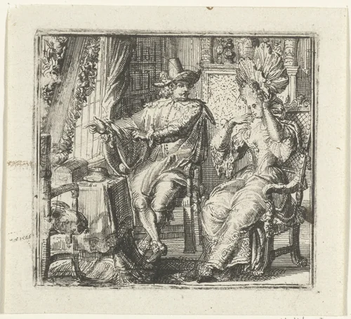 Illustratie voor de Decamerone van Boccaccio by Romeyn de Hooghe, print, 1697