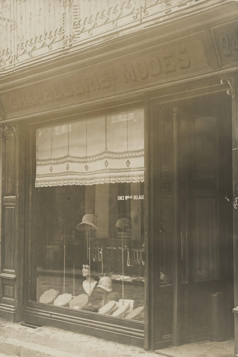 Chapellerie - Modes, Blanzac by Unidentified Photographer, photograph, 1920