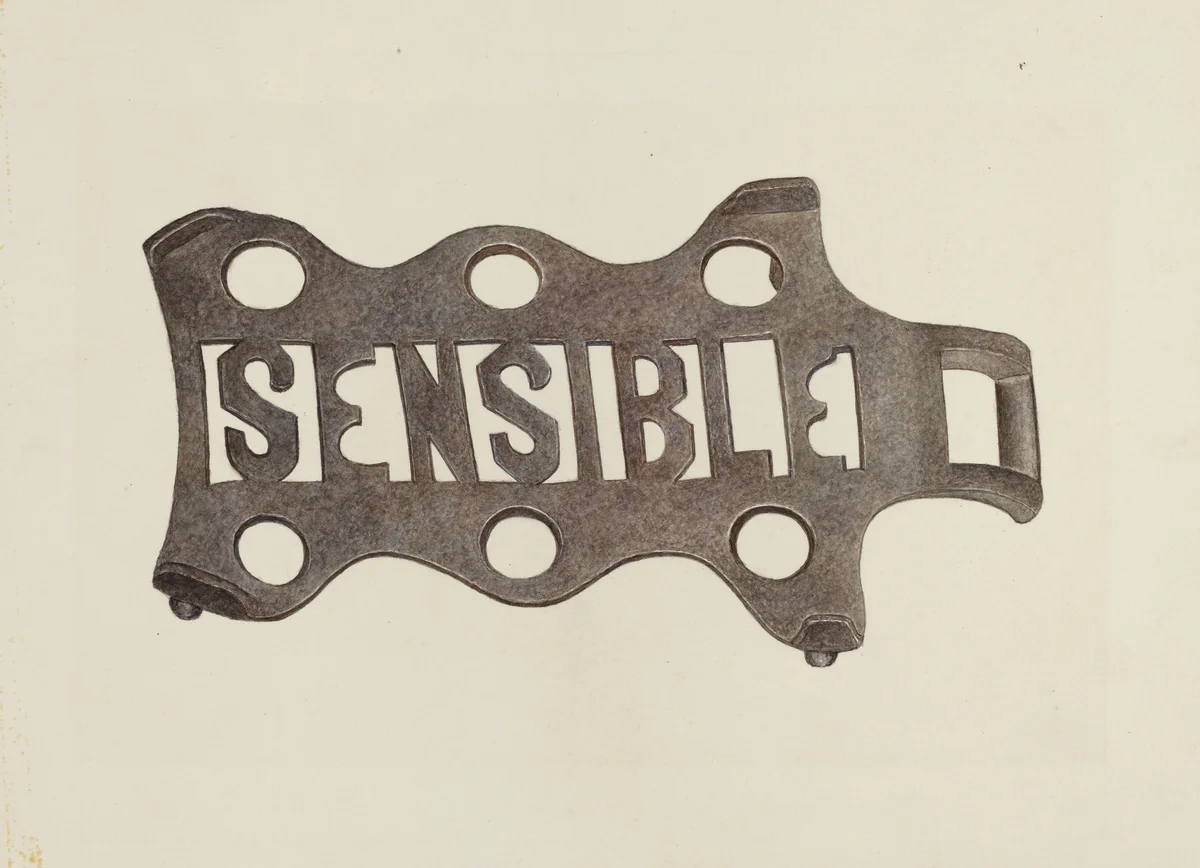 Trivet by Violet Hartenstein, index of american design, 1942