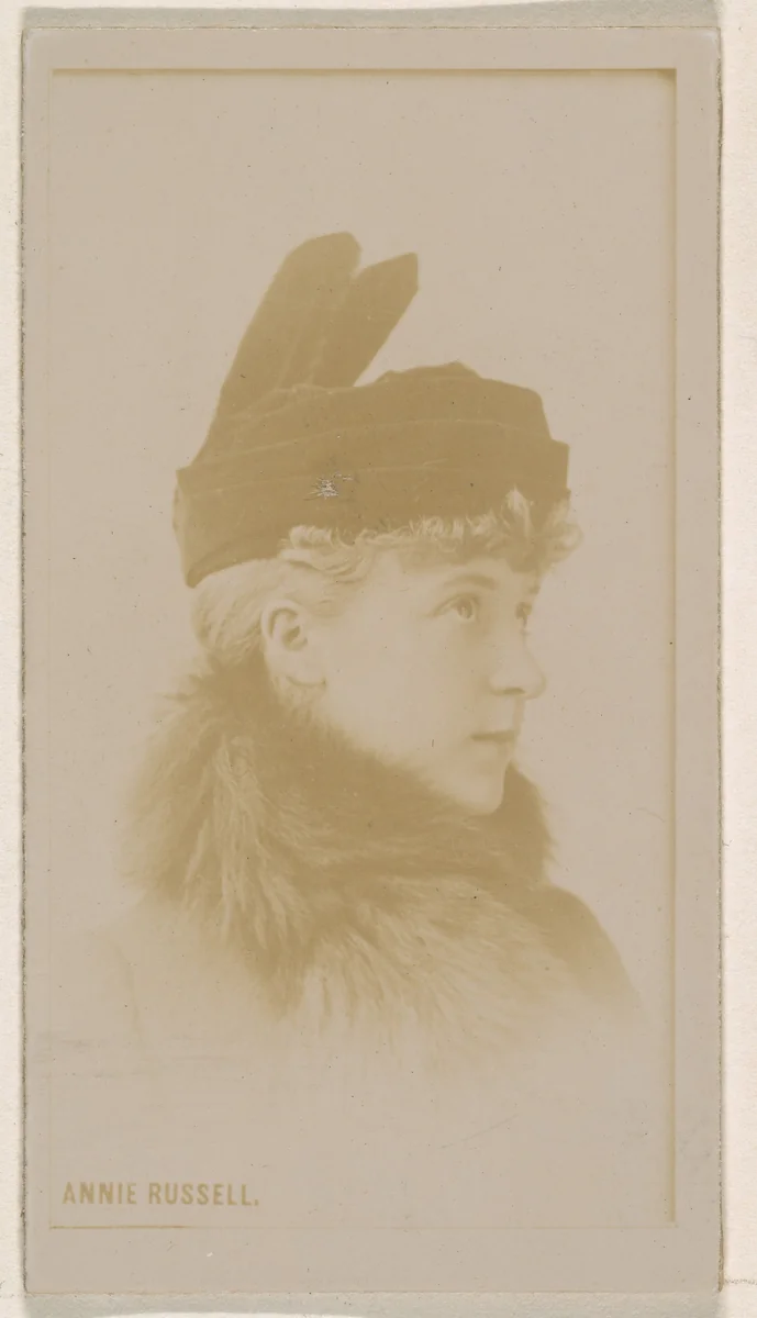Annie Russell, from the Actresses series (N245) issued by Kinney Brothers to promote Sweet Caporal Cigarettes by Kinney Brothers Tobacco Company, photograph, 1890