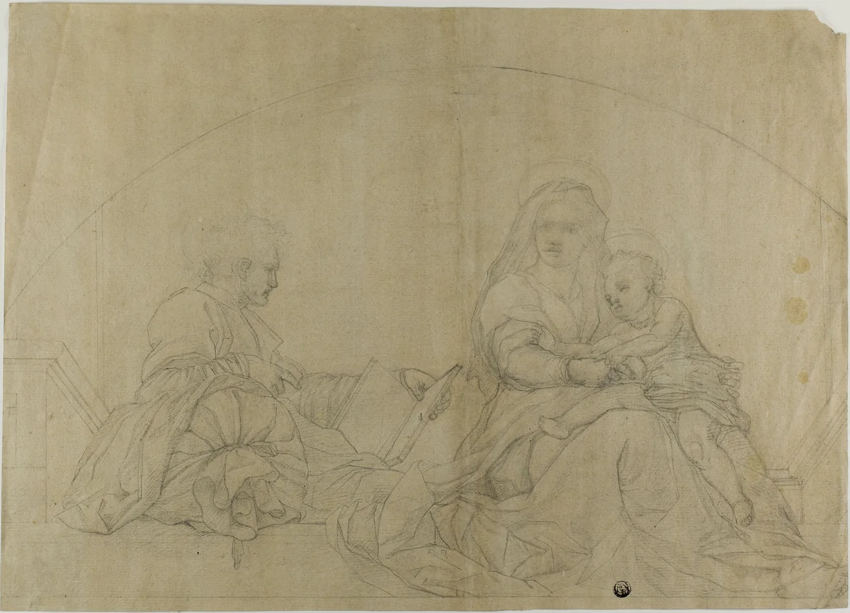 Madonna del Sacco by Andrea del Sarto, drawing, 1780-1829