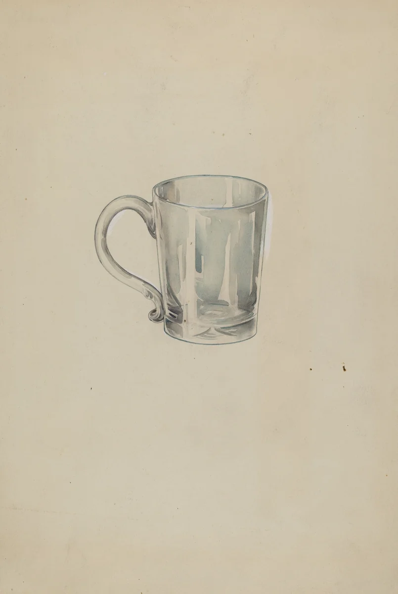 Glass by Lillian Causey, index of american design, 1935-1942