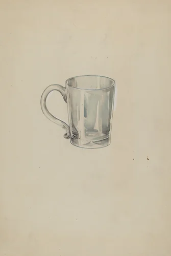 Glass by Lillian Causey, index of american design, 1935-1942