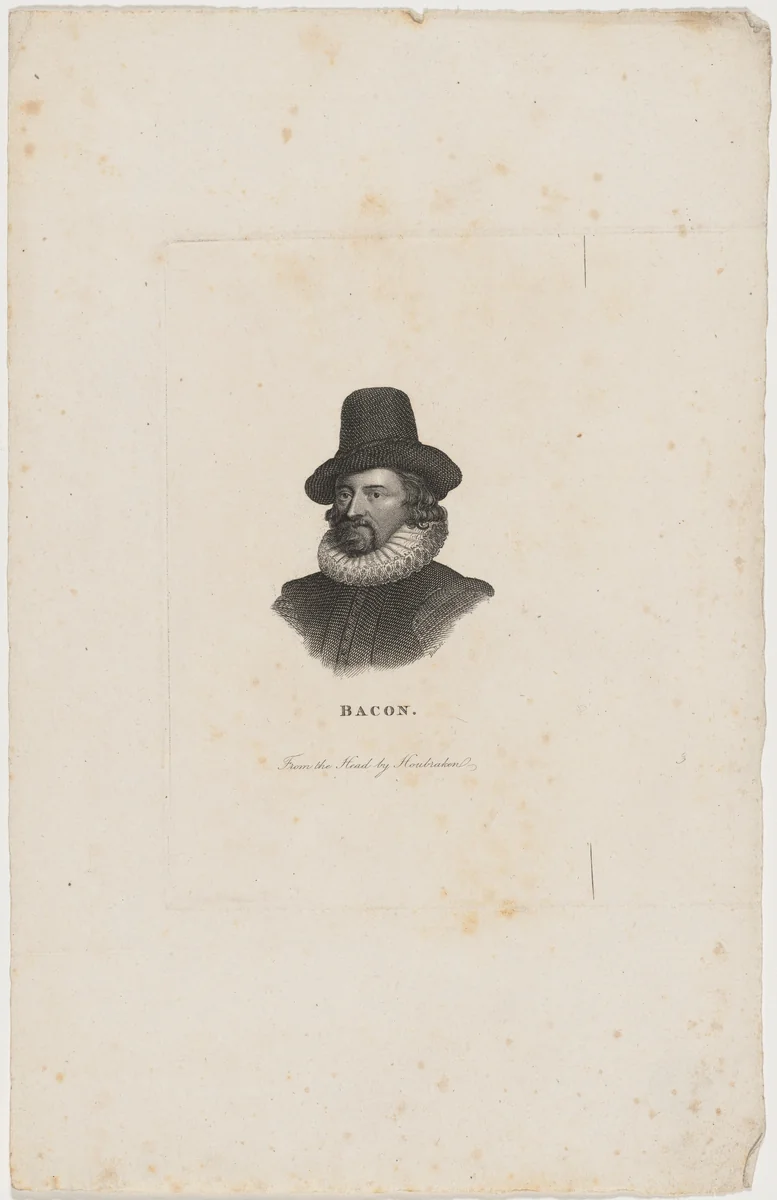 Sir Francis Bacon by Anonymous Artist; Jacobus Houbraken, print
