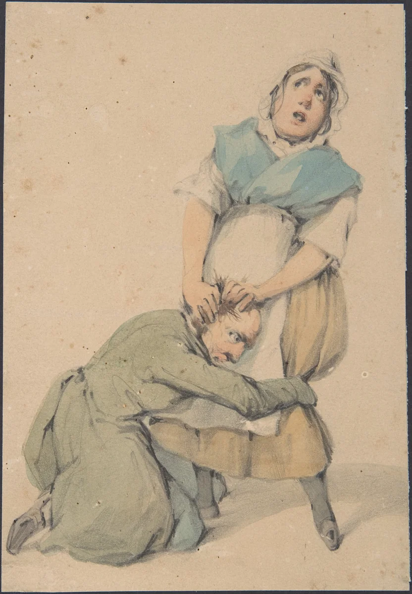 Caricature by anonymous, drawing, 1800-1899