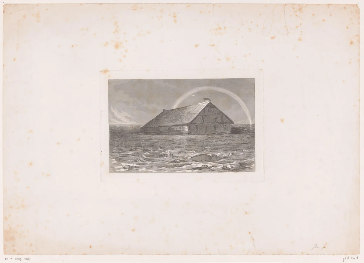 Ark van Noach by anonymous, print, 1800-1899