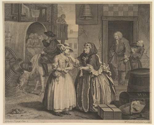 A Harlot's Progress, Plate 1 by William Hogarth, print, 1732