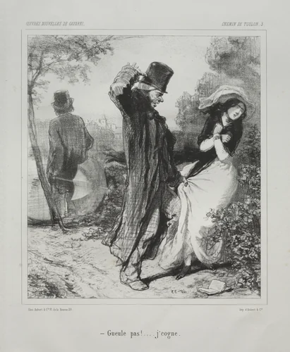 Chemin de Toulon by Paul Gavarni, print, 1824-1866