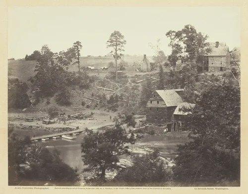 Jericho Mills, North Anna, Virginia by Alexander Gardner, photograph, 1864