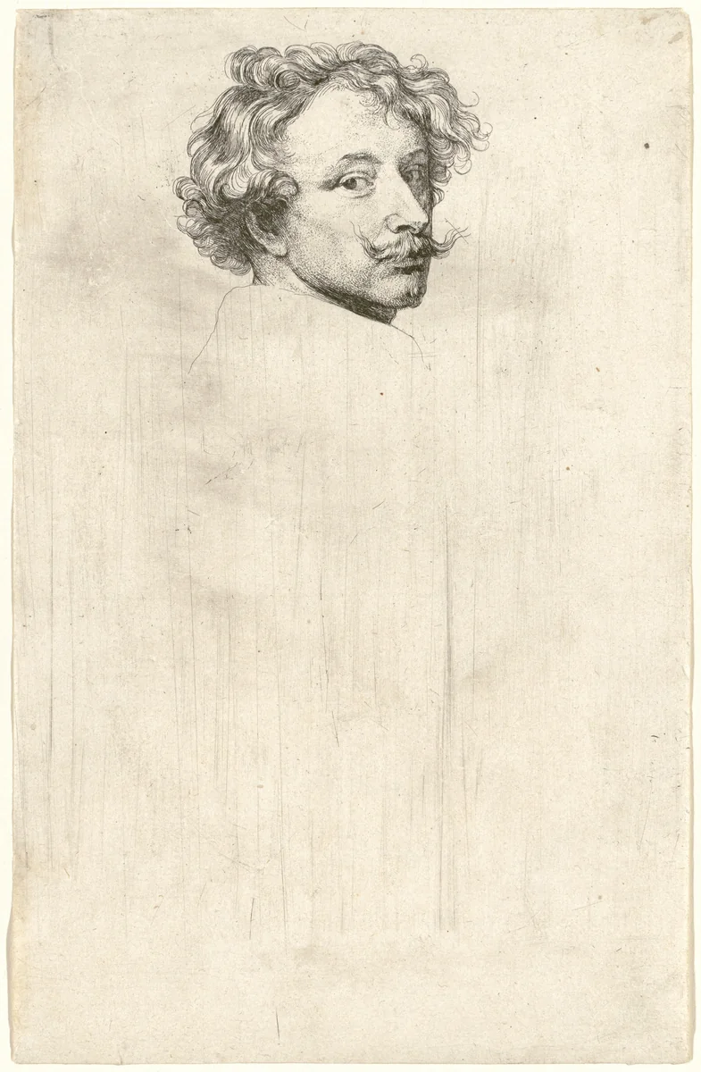 Self-Portrait by Anthony van Dyck, print, 1626-1641
