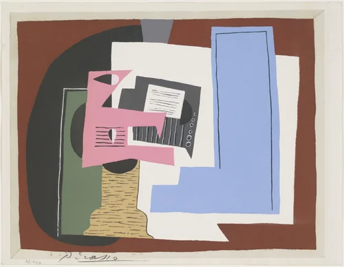 Still Life from the series Dix Pochoirs by Pablo Picasso, print, 1921