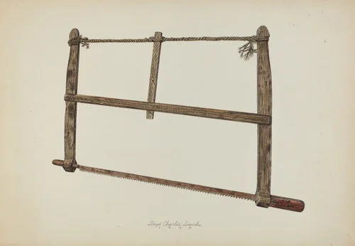 Coopersmith Saw by Lloyd Charles Lemcke, index of american design, 1938