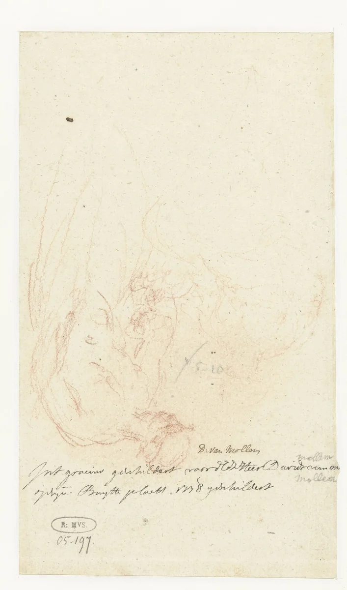 Schets voor Allegorie op de zijdehandel by Jacob de Wit, drawing, 1738