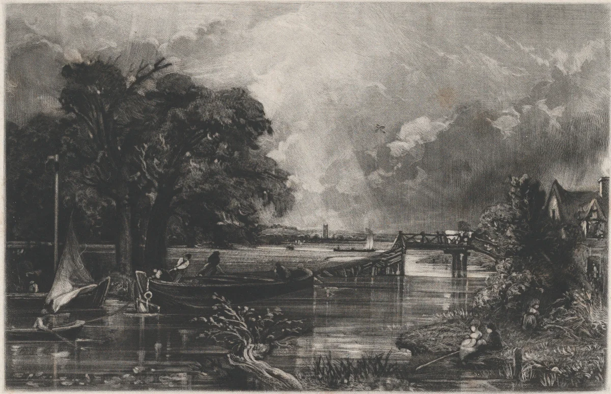 River Stour by David Lucas, print, 1830-1831